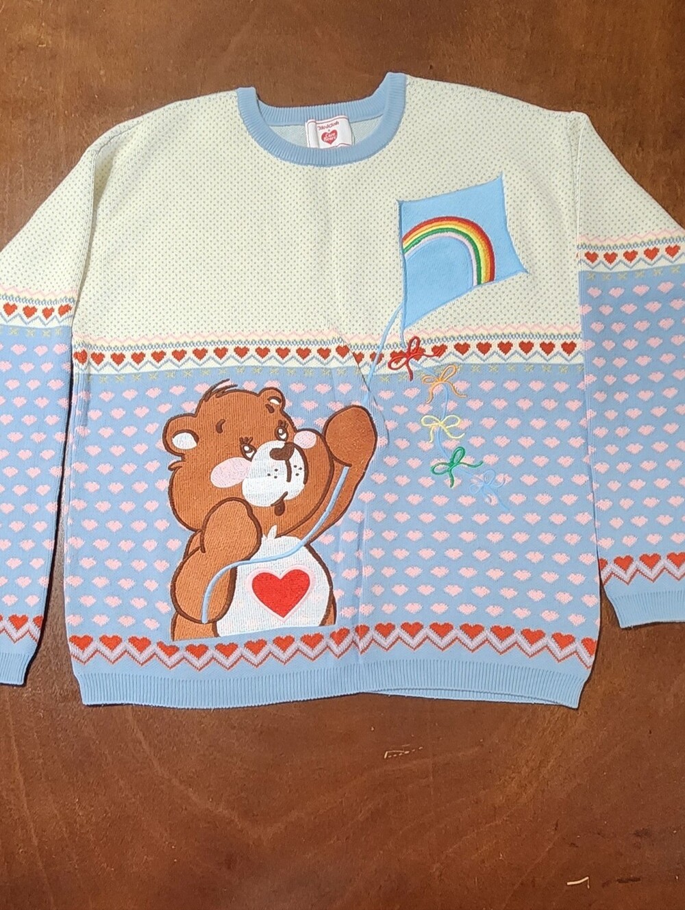 Mod Cloth X Care Bears Knit Swester Tender Heart Bear